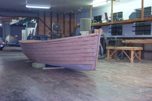 The Eve 16 hull completed by Ross Lillistone at Bayside Wooden Boats